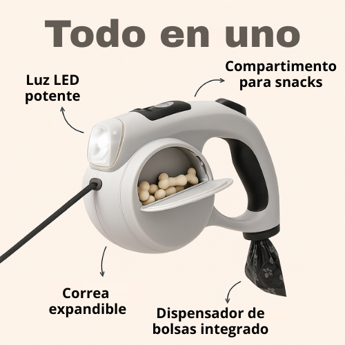 CORREA MULTIFUNCION PARA PERROS - WALKBUDDY™